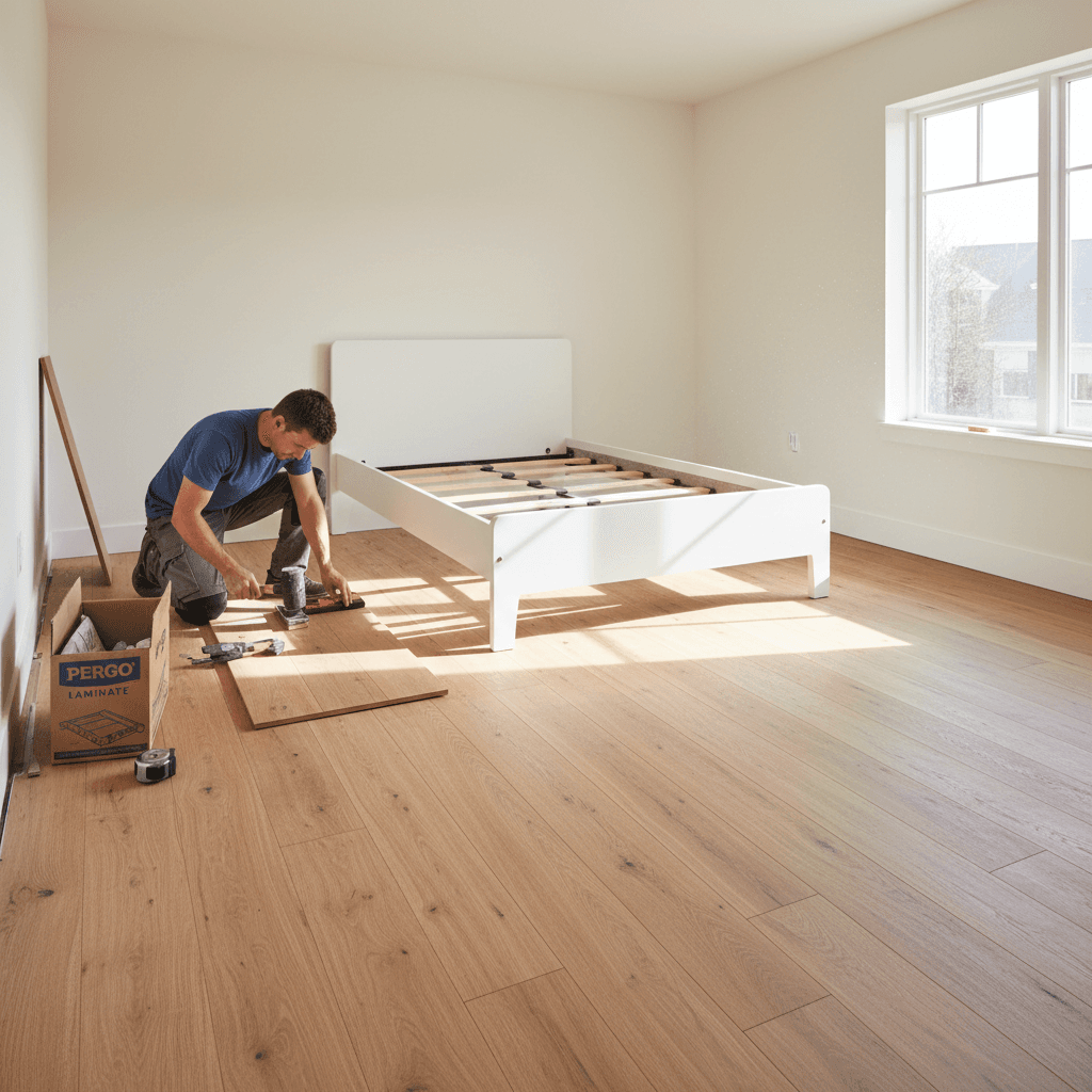 Laminate flooring sample