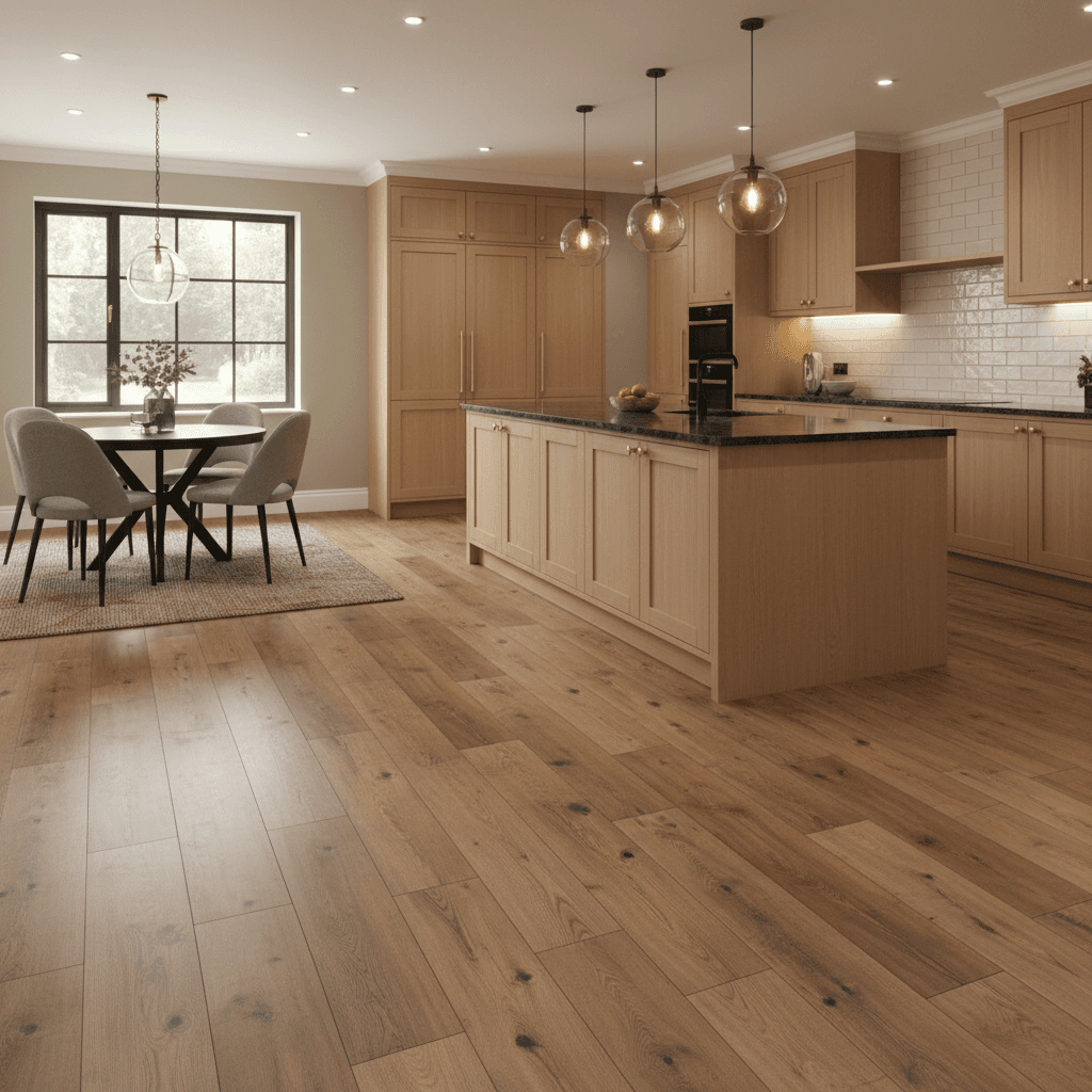 Luxury vinyl plank flooring sample